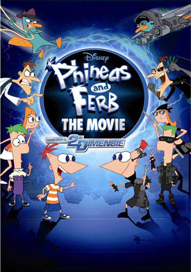 promo image of Pheneas and Ferb the Movie
