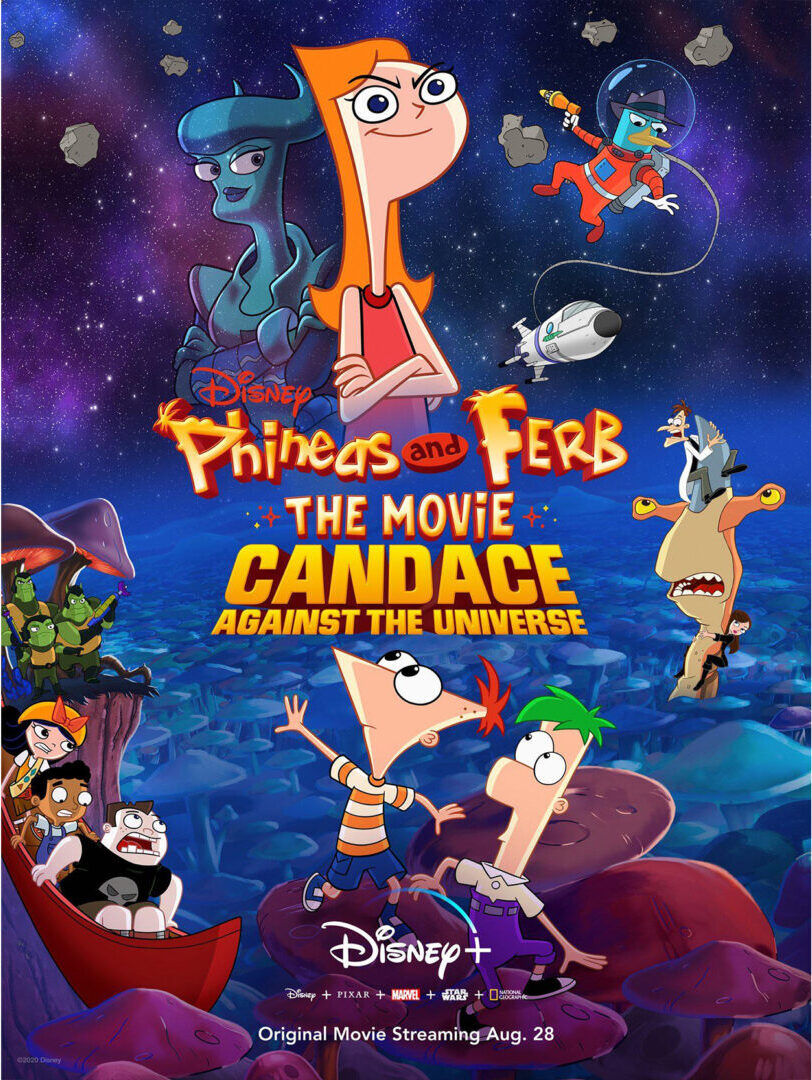 promo image of Phineas and Ferb the Movie Candace Against the Universe